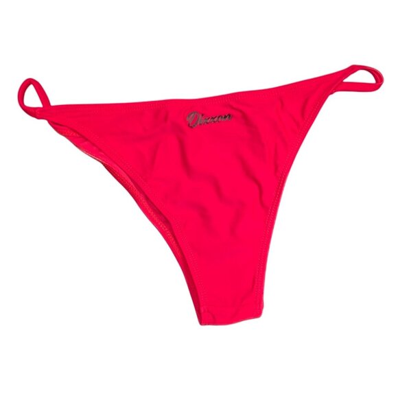 Dixxon Swimwear Womens Med Red Tanning Swimsuit Brazilian String Bikini 2 Pc Set - Picture 2 of 6